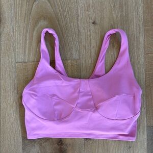 Lulu Lemon Mauve Pink Padded Sports Bra Top Size 8